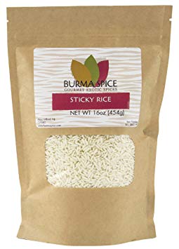 Sticky Rice, Long Grain : Glutinous/Sweet Rice Kosher (16oz.)