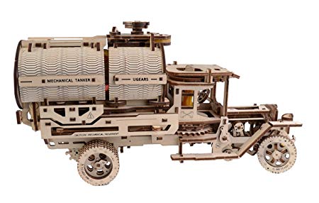 UGears Truck with Tanker mechanical wooden model KIT 3D puzzle Assembly