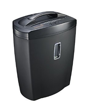 Bonsaii DocShred C156-D 12-Sheet Cross-Cut PaperCDCredit Card Shredder Overload and Thermal Protection 55 Gallon Wastebasket Capacity Basket Window