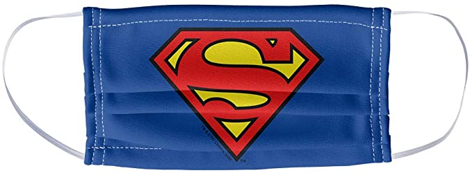 Superman Classic Logo 1-Ply Reusable Face Mask Covering, Unisex