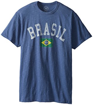 Brazil Vintage Scrum Country T-Shirt Bleacher Blue, X-Large