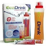 EcoDrink Complete Multivitamin and Minerals Drink Mix - 15 Orange  15 Berry - 30 Packets Total Plus a Reusable BPA-Free Shaker Bottle Included