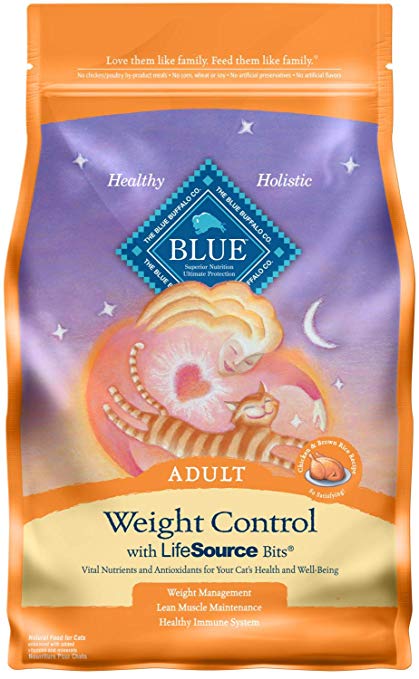 Blue Buffalo Weight Control Natural Adult Dry Cat Food, Chicken & Brown Rice