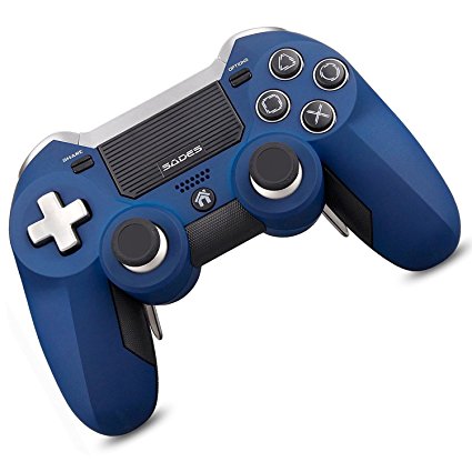 SADES Wireless Gaming Controller Dual Competitive Sticks, Sensitive Trigger Buttons and Multi-touch Clickable Touch Pad for PlayStation 4, Support Laptops, Desktop computers and Smart TV