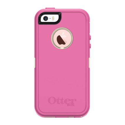 OtterBox DEFENDER SERIES Case for iPhone 5/5s/SE - Frustration Free Packaging - BERRIES N CREAM (SAND/HIBISCUS PINK)