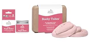 Earth Mama Breastfeeding Essentials Kit | Organic Nipple Butter™ & Booby Tubes