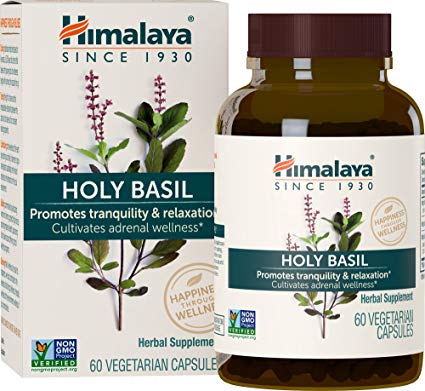 Himalaya Herbal Healthcare - Holy Basil Stress & Emotional Wellbeing - 60 Vegetarian Capsules