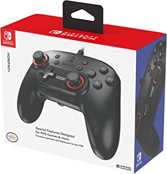HORI Nintendo Switch HORIPAD Plus  Wired Controller for first person shooters, battle royales and more - Officially Licensed by Nintendo