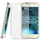 S6 Case JETech S6 Case Bumper Shock-Absorption Bumper and Anti-Scratch Clear Back for Samsung Galaxy S6 Bumper - Crystal Clear