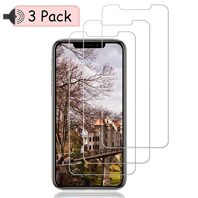 Loopilops Tempered Glass Screen Protectors for iPhone XR [3 Pack][No Bubbles] [9H Hardness] [3D Touch] Compatible with Apple iPhone XR