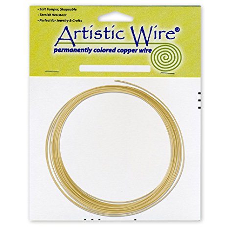 Artistic Wire 16-Gauge Non-Tarnish Brass Coil Wire, 25-Feet