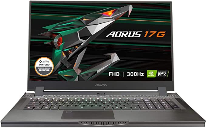 GIGABYTE AORUS 17G XC - 17.3" FHD IPS Anti-Glare 300Hz - Intel Core i7-10870H - NVIDIA GeForce RTX 3070 8GB GDDR6 - 32GB Memory - 512GB SSD - Win10 Home - Gaming Laptop (AORUS 17G XC-8US6450RH)