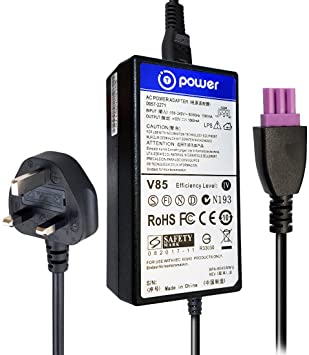 T POWER 32v Ac Dc Adapter Charger Compatible with HP Photosmart Officejet Advantage All-in-One Series Color Printer Power Supply (3-Pin Purple Tip)