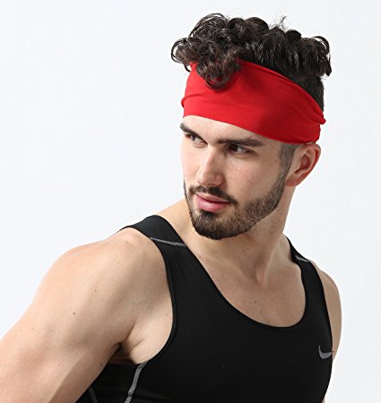 Mens Headband - Guys Sweatband & Sports Headband for Running, Working Out and Dominating Your Competition