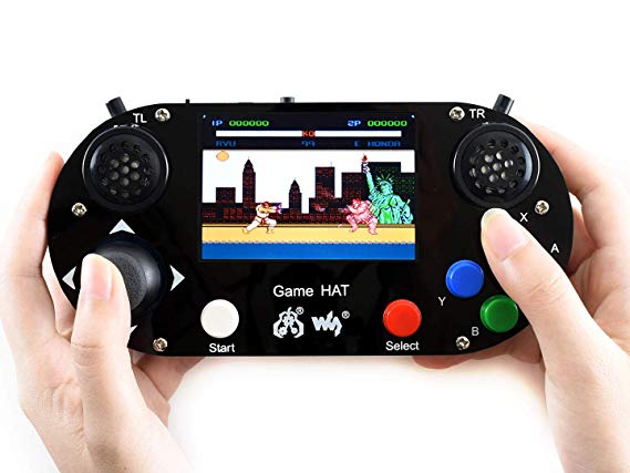 Waveshare Game HAT for Raspberry Pi A /B /2B/3B/3B  3.5inch IPS Screen 480 320 Resolution 60 Frame Experience Make Your Own Game Console