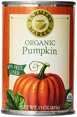 Farmer's Market Foods, Organic Canned Pumpkin, 15 oz