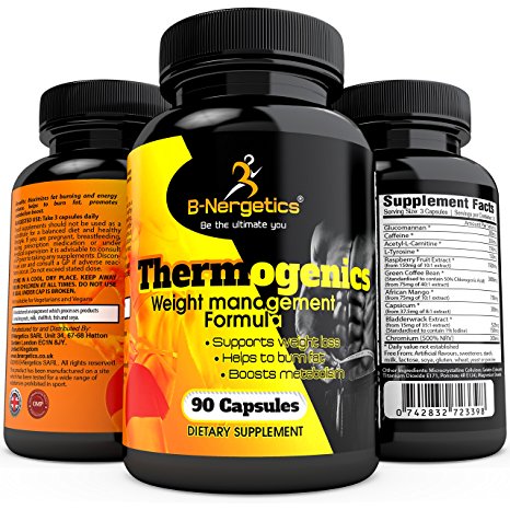 BNergetics Thermogenics Weight Management Formula Supports Weight Loss, Helps to Burn Fat, Boosts Metabolism, 90 caps