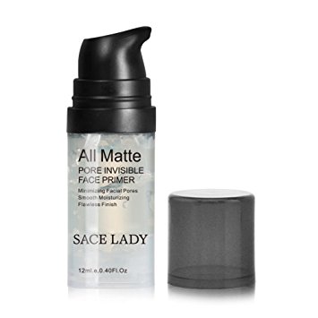 SACE LADY Invisible Pore Foundation Primer All Matte Face Primer, Oil- control and Smooth Face Primer Gel (Travel Size:0.40Fl Oz , Color: Transparent)