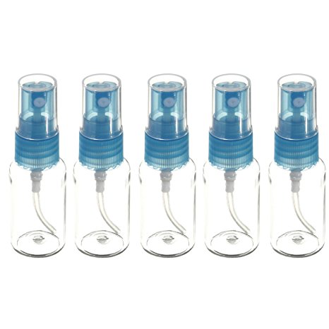 Dealzip Inc® 5 Pcs Empty Blue Fine Mist Spray Bottle Pump 15ML