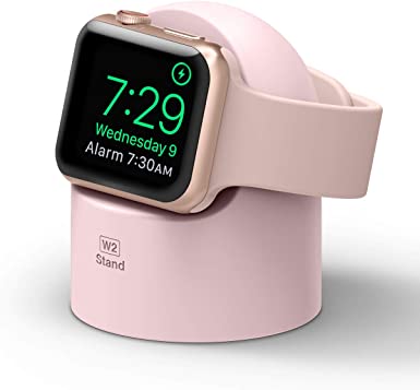 elago W2 Stand Designed for Apple Watch Stand Compatible with All Apple Watch Series and Night Stand Mode (Lovely Pink)