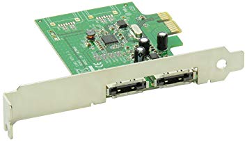 Mediasonic ProBox 2 Port External SATA 3 / III 6.0 Gbps PCI Express Card HP1-SS3