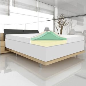 4" Memory Foam Mattress Topper by Spa Sensations (Queen)