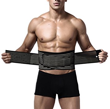Adjustable Waist Trimmer Belt ,Waist Slimmer For Men & Women / Stomach Body Wrap & Back Lumbar Support /Trim Curves&Strengthen Tummy Abs/Improve Posture&Belly Fat Burning/100% Lifetime Warranty