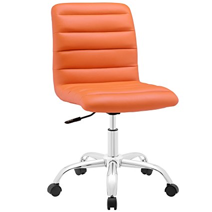 Modway Ripple Mid Back Office Chair, Orange