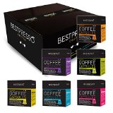 120 Bestpresso Nespresso Compatible Gourmet Coffee Capsules - Variety Pack - Natural Espresso Flavors - Nespresso Pods Alternative - Certified Italian Espresso