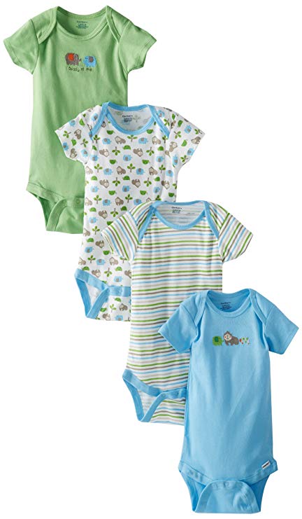 Gerber Baby Boys' 4 Pack Onesies