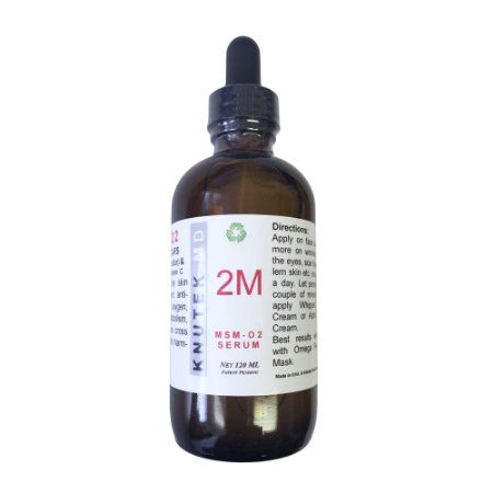 kNutek MSM-O2 Scar Removal Serum with Oxygen Plasma, 4 oz (120 ml)
