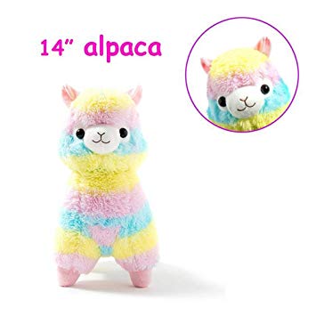 ZHENDUO Stuffed Llama Alpaca Llama Arpakasso Soft Plush Toy Doll Plush Figures (14 inches)