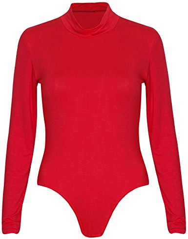 Fashion Women Basic Solid Stretch Long Sleeve Leotard Bodysuit One-piece Assorted