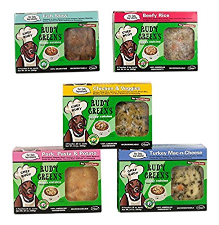 Rudy Greens Doggy Cuisine Variety Pack Dog Food, One Size