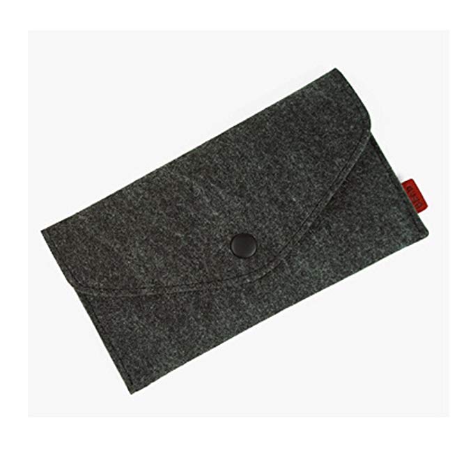 Bluenet iPhone 6 Case, Vintage Soft Felt Wallet Pouch Phone Bag for iPhone 6 4.7 inch (Black)