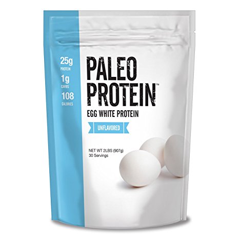 Paleo Protein Egg White Powder (2 LBS Total)(Soy Free)(30 Servings Total) (Gluten Free)