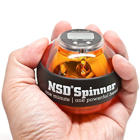 NSD Power Winners Spinner Gyroscopic Wrist and Forearm Exerciser Featuring Digital LCD Counter