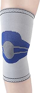 Champion Elastic Knee Support Compression Sleeve, Gray, Large