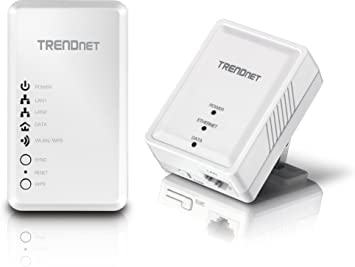 TRENDnet Powerline 500 AV Kit with Wi-Fi Extender, Includes 1 x TPL-406E   1 x TPL-410AP, 500 AV Powerline and N300 Wireless N, TPL-410APK