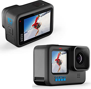 GoPro HERO10 Black - E-Commerce Packaging - Waterproof Action Camera with Front LCD and Touch Rear Screens, 5.3K60 Ultra HD Video, 23MP Photos, 1080p Live Streaming, Webcam, Stabilization