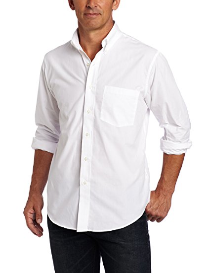 IZOD Men's Essential Solid Long Sleeve Shirt (Regular & Slim Fit)