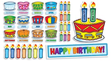 Scholastic Birthday Cakes Mini Bulletin Board (TF8072)