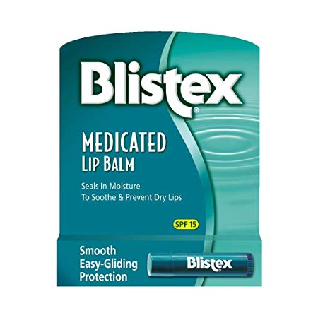 Blistex Medicated Lip Balm with SPF 15 for Dryness, Chapping and Soothes Irritated Lips, 0.15oz - Pack of 6 by Blistex BEAUTY