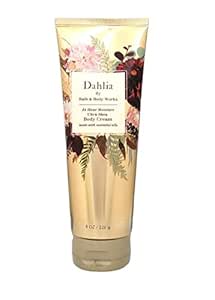 Bath and Body Works Dahlia 24 Hour Moisture Body Cream 8 Ounce Full Size Gold Tube 2020