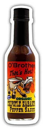 Hot Sauce Chipotle Habanero Pepper Sauce O'Brother 5 fl oz Bottle