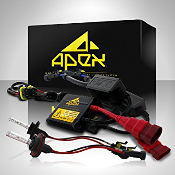 55W Slim Apex H4 ( 9003 / HB2 ) Bi-Xenon High / Low Dual Hid Xenon Hid Conversion Kit (12k 12000k Purple )" All Bulb Sizes and Colors " with Premium 55 Watt Digital Ballasts Hids kits