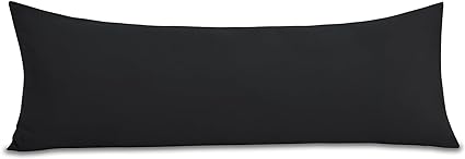 CozyLux Black Pillow Case Cover with Envelope Closure Luxury 1800 Series Pillow Cases Cover Double Brushed Microfiber Bed Pillow Cases 20x54 inches,