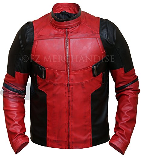 Men's Deadpool Wade Wilson Ryan Reynolds Synthetic Leather Jacket