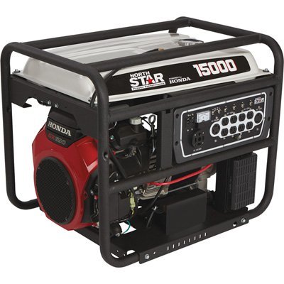 NorthStar Portable Generator - 15,000 Surge Watts, 13,500 Rated Watts, Electric Start, CARB Compliant