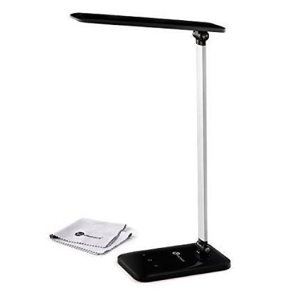 Desk Lamp TaoTronics LED Touch Control 3-Level Dimmable Table Light Black 6W Adjustable Arm
